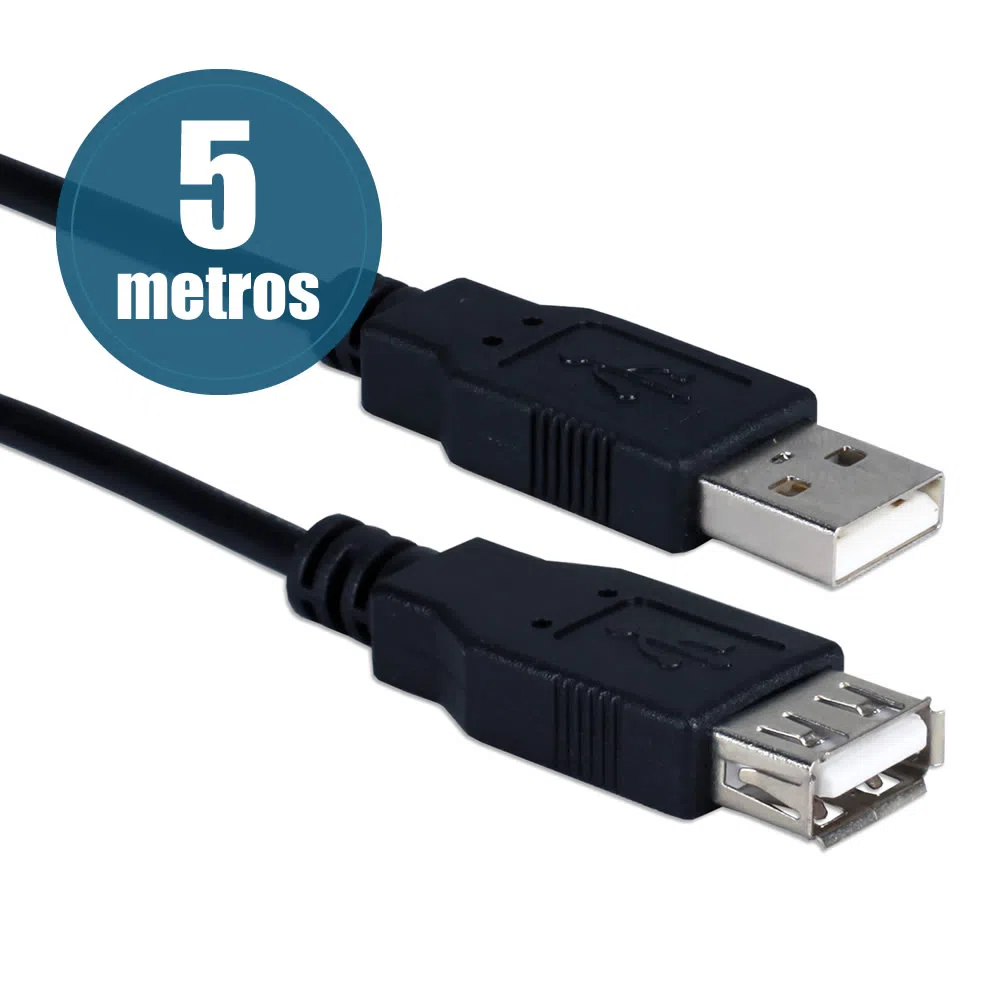 Cabo Usb 2.0 Extensor ( 5 Metros ) Cod: 711